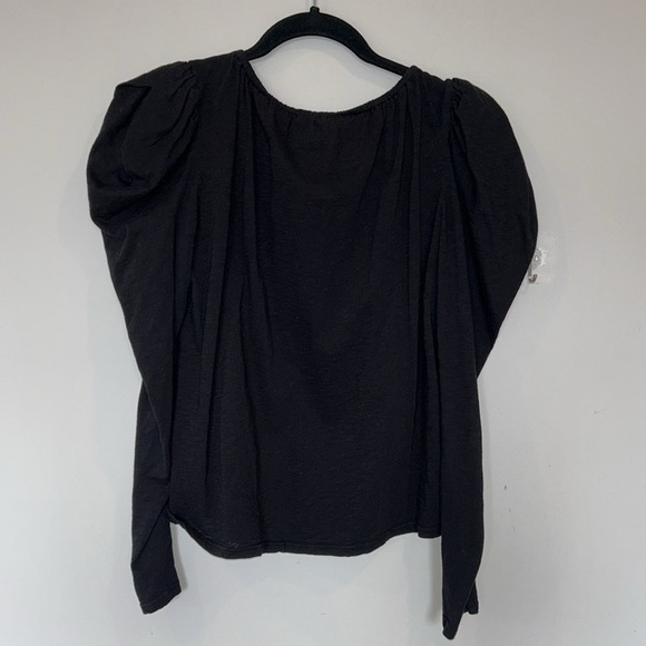 Velvet by Graham & Spencer Tracie Puff-Sleeve Cotton Slub Top - Picture 11 of 12